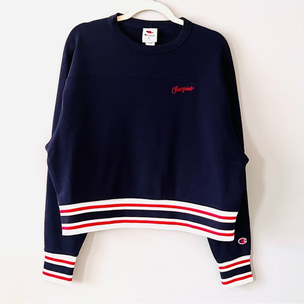Champion Elective Cropped Crew | Navy | Size L
